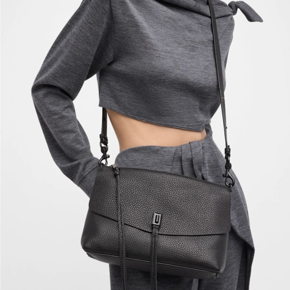 Elegant Rebecca Minkoff Black Leather Crossbody Bag